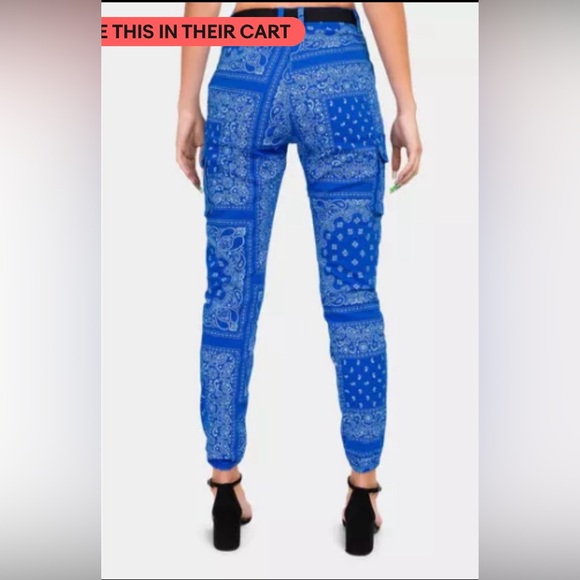 💙American Bazi- Women’s Causal Bandana Joggers Pants💙 - Picture 4 of 6
